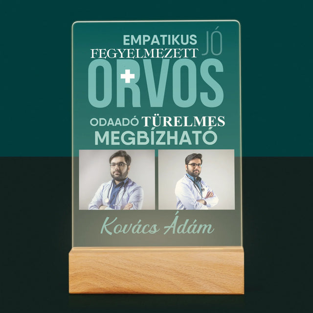 Fotókollázs: Orvos Tulajdonságok - Akrilüvegre Nyomtatott Kép