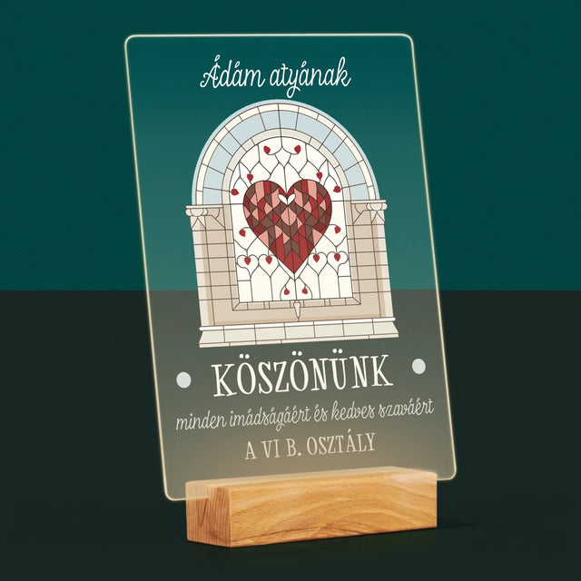 Név És Aláírás: Köszönünk Minden Imát - Akrilüvegre Nyomtatott Kép