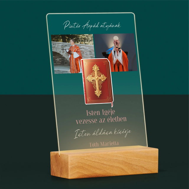 Fotókollázs: Isten Szava - Akrilüvegre Nyomtatott Kép