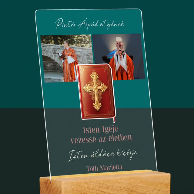 Fotókollázs: Isten Szava - Akrilüvegre Nyomtatott Kép