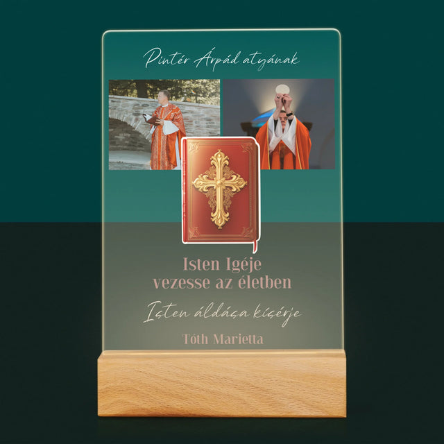 Fotókollázs: Isten Szava - Akrilüvegre Nyomtatott Kép