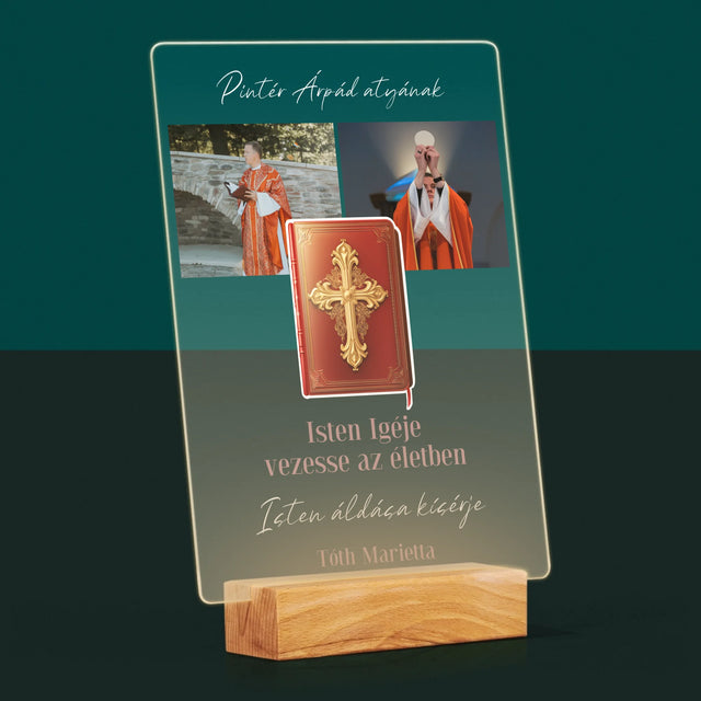 Fotókollázs: Isten Szava - Akrilüvegre Nyomtatott Kép