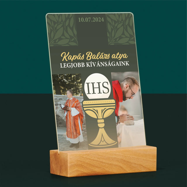 Fotókollázs: Legjobbakat Kívánjuk Kereszt - Akrilüvegre Nyomtatott Kép