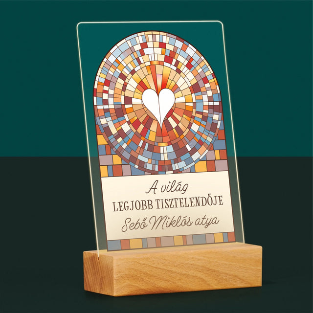 Név És Aláírás: A Világ Legjobb Tisztelendője - Akrilüvegre Nyomtatott Kép