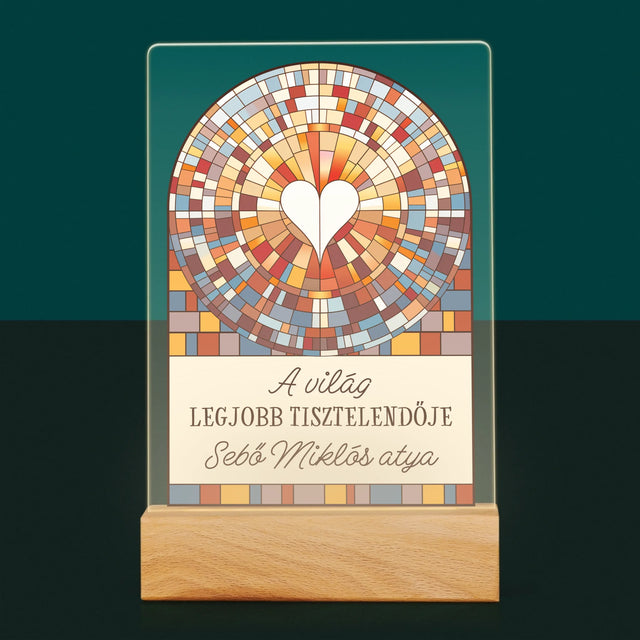 Név És Aláírás: A Világ Legjobb Tisztelendője - Akrilüvegre Nyomtatott Kép