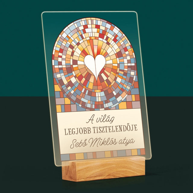 Név És Aláírás: A Világ Legjobb Tisztelendője - Akrilüvegre Nyomtatott Kép