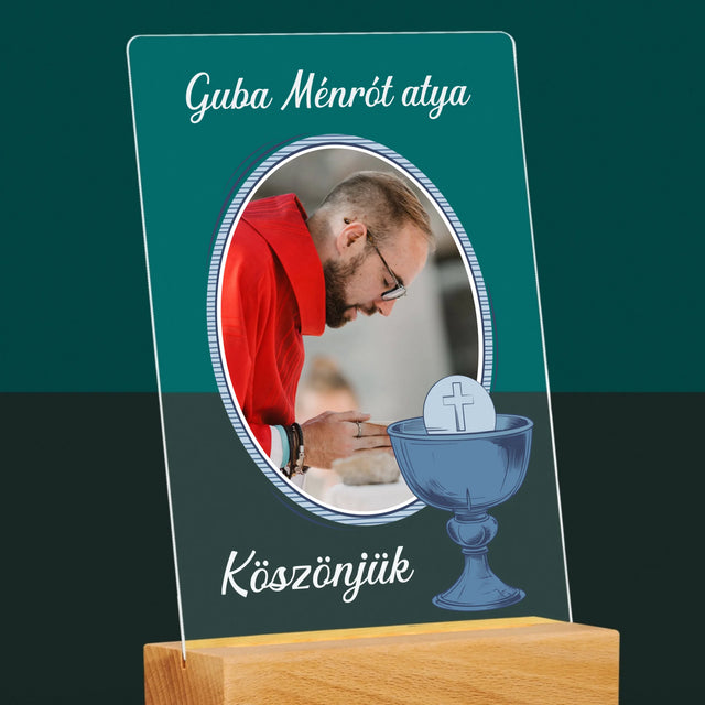 Név És Aláírás: Pap Köszönjük - Akrilüvegre Nyomtatott Kép