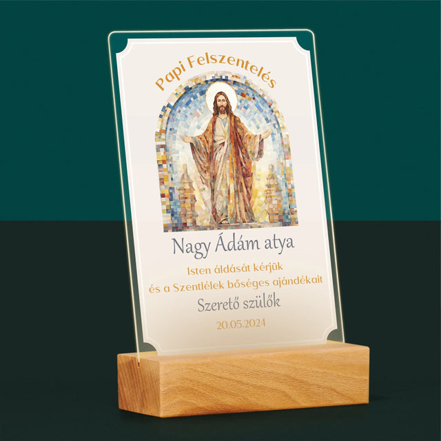 Név És Aláírás: Papi Felszentelés - Akrilüvegre Nyomtatott Kép