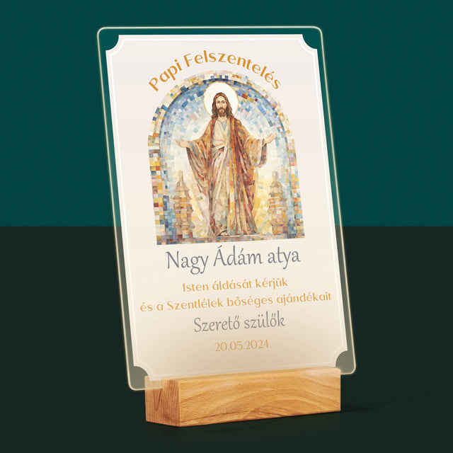 Név És Aláírás: Papi Felszentelés - Akrilüvegre Nyomtatott Kép