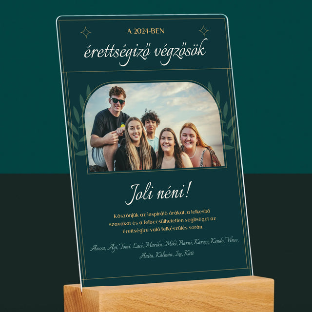 Monogram: Köszönet A Tanítónak - Akrilüvegre Nyomtatott Kép