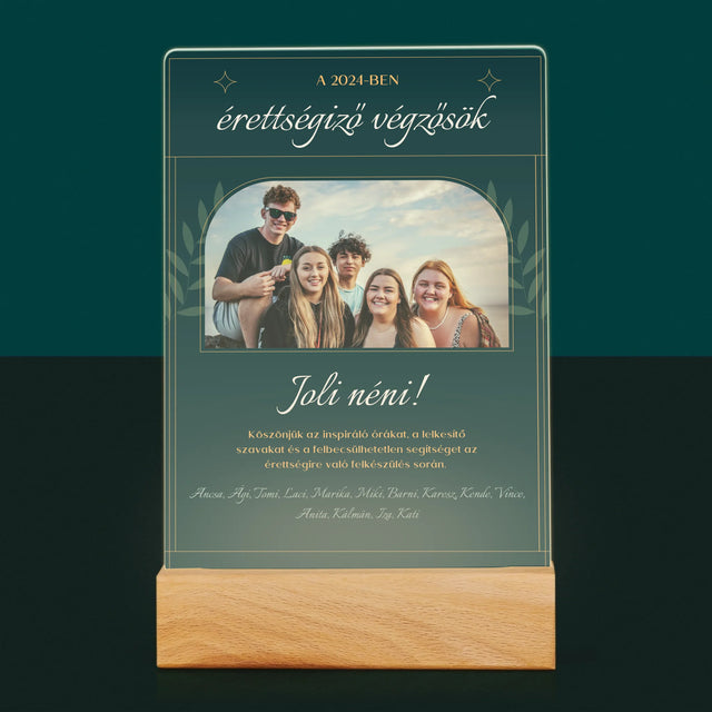 Monogram: Köszönet A Tanítónak - Akrilüvegre Nyomtatott Kép