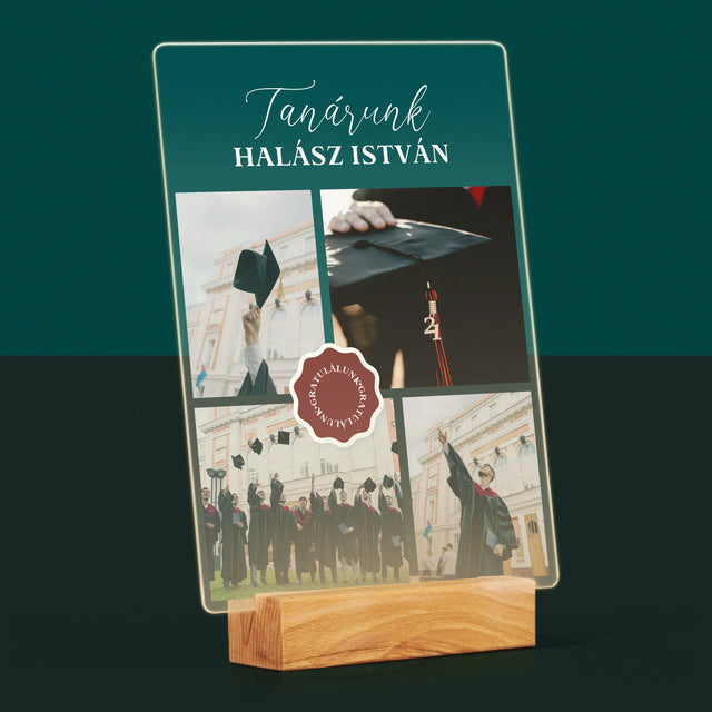 Fotókollázs: Tanárunk - Akrilüvegre Nyomtatott Kép