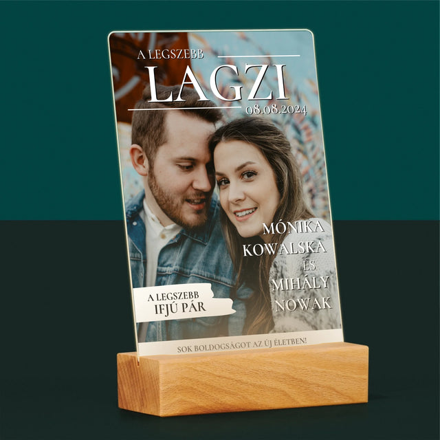 Újság Címlap: A Legszebb Lagzi - Akrilüvegre Nyomtatott Kép
