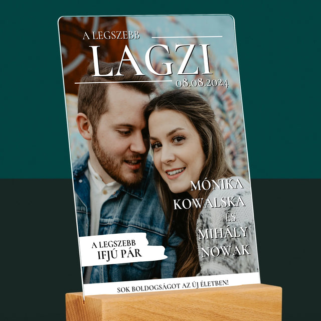 Újság Címlap: A Legszebb Lagzi - Akrilüvegre Nyomtatott Kép