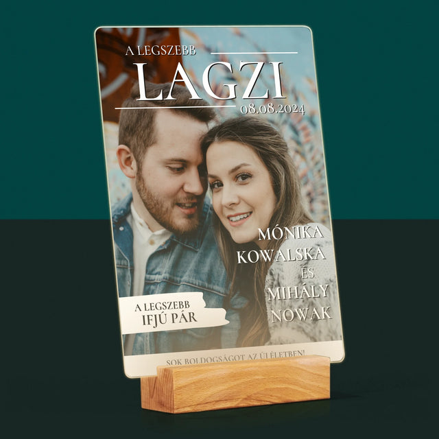 Újság Címlap: A Legszebb Lagzi - Akrilüvegre Nyomtatott Kép