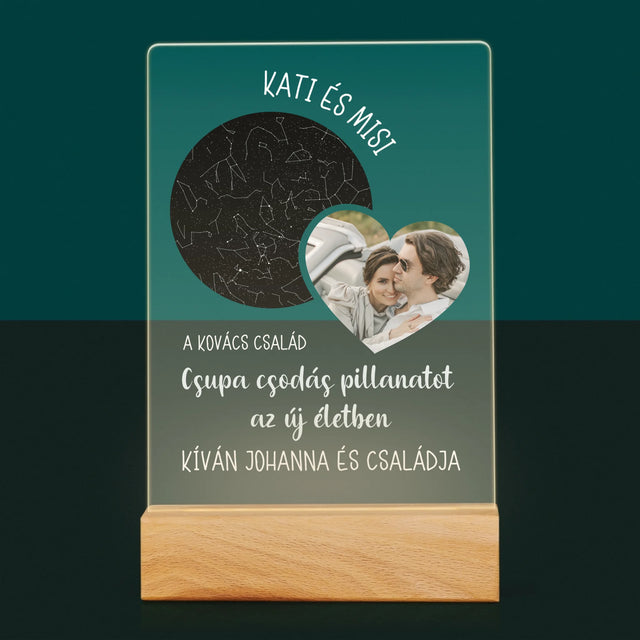 Csillagtérkép: Belépés Az Új Életbe Házasság - Akrilüvegre Nyomtatott Kép