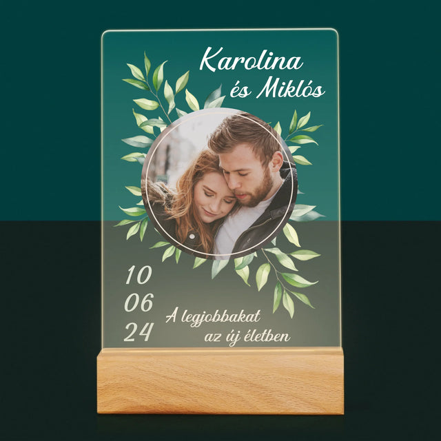 Fotó És Felirat: Esküvői Címkék - Akrilüvegre Nyomtatott Kép