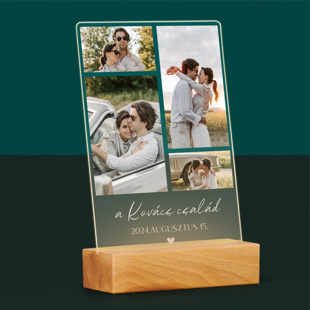 Fotókollázs: Család - Akrilüvegre Nyomtatott Kép