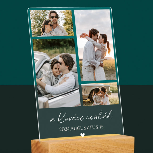 Fotókollázs: Család - Akrilüvegre Nyomtatott Kép