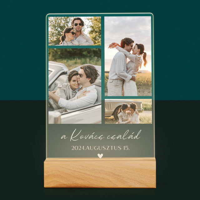 Fotókollázs: Család - Akrilüvegre Nyomtatott Kép