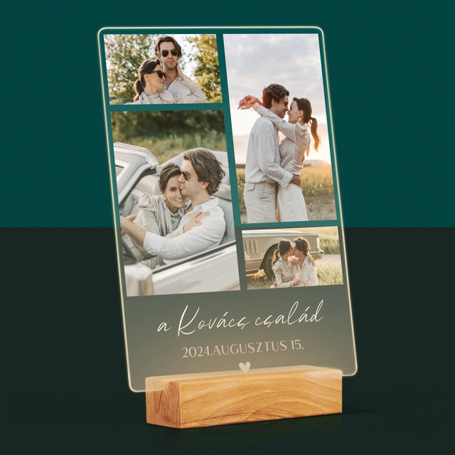 Fotókollázs: Család - Akrilüvegre Nyomtatott Kép