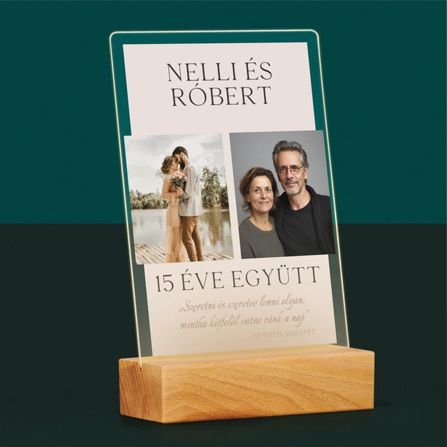 Fotókollázs: Szeretni És Szeretve Lenni - Akrilüvegre Nyomtatott Kép