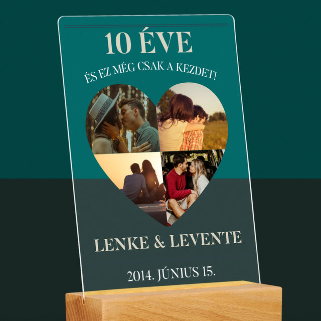 Alakzat Fotókból: Rózsalakodalom - Akrilüvegre Nyomtatott Kép