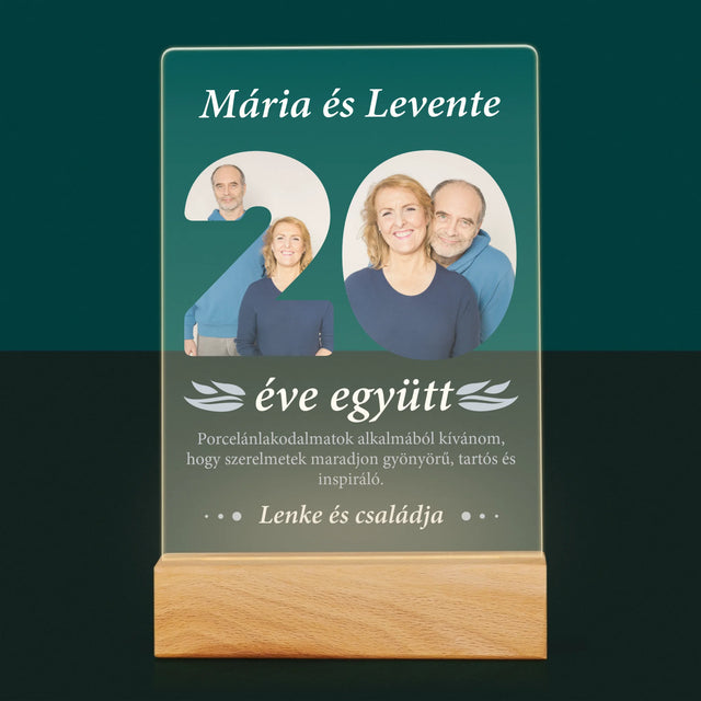 Szó Fotókból: 20 Éve Együtt - Akrilüvegre Nyomtatott Kép