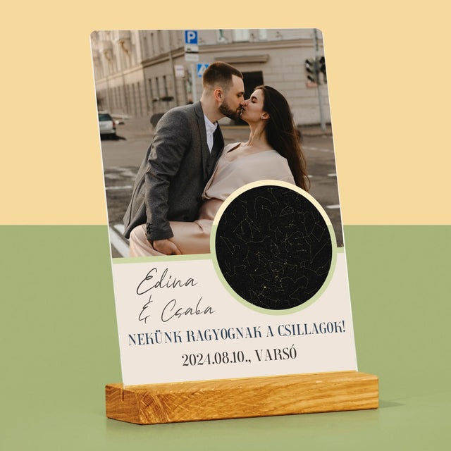 Csillagtérkép: Nekünk Ragyognak A Csillagok - Akrilüvegre Nyomtatott Kép