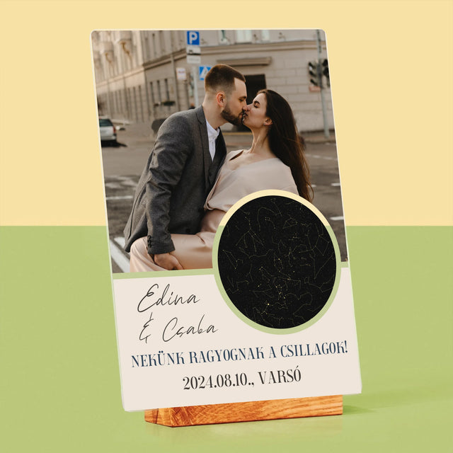 Csillagtérkép: Nekünk Ragyognak A Csillagok - Akrilüvegre Nyomtatott Kép