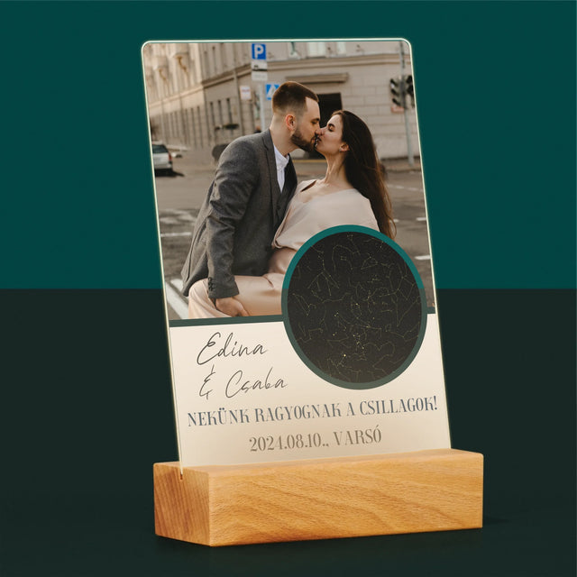 Csillagtérkép: Nekünk Ragyognak A Csillagok - Akrilüvegre Nyomtatott Kép