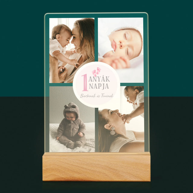 Fotókollázs: Első Anyák Napja - Akrilüvegre Nyomtatott Kép
