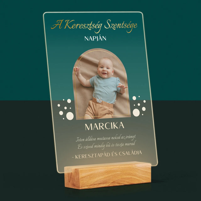 Fotó És Felirat: A Keresztség Szentsége - Akrilüvegre Nyomtatott Kép