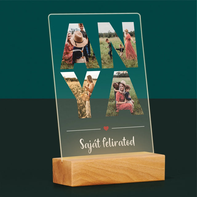 Szó Fotókból: Anya Kollázs A Képeidből - Akrilüvegre Nyomtatott Kép