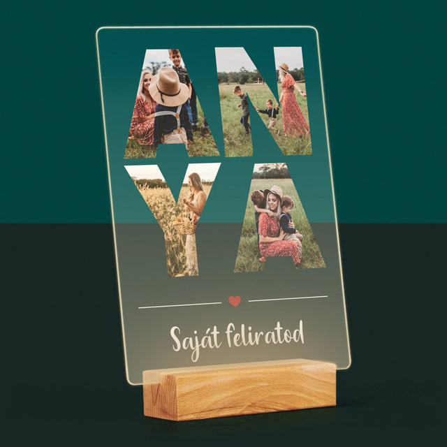 Szó Fotókból: Anya Kollázs A Képeidből - Akrilüvegre Nyomtatott Kép