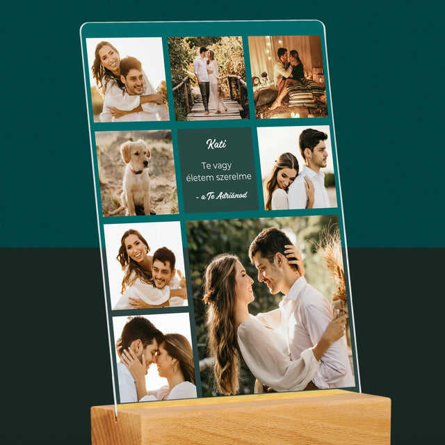 Fotókollázs: Szerelmi Kollázs - Akrilüvegre Nyomtatott Kép