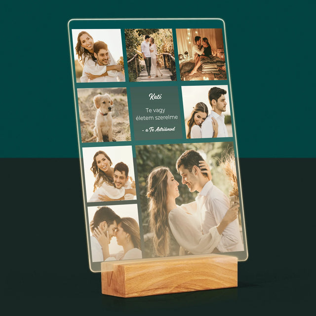 Fotókollázs: Szerelmi Kollázs - Akrilüvegre Nyomtatott Kép