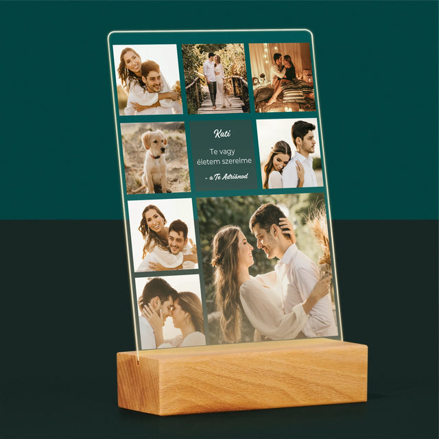 Fotókollázs: Szerelmi Kollázs - Akrilüvegre Nyomtatott Kép