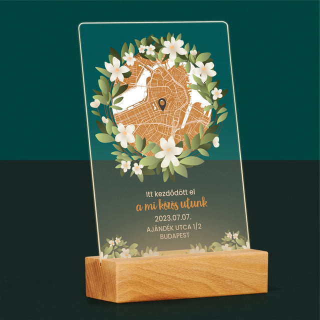 Városi Térkép: Várostérkép: Egy Közös Út Kezdete - Akrilüvegre Nyomtatott Kép