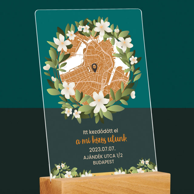 Városi Térkép: Várostérkép: Egy Közös Út Kezdete - Akrilüvegre Nyomtatott Kép