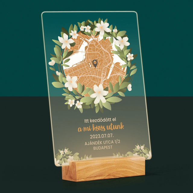 Városi Térkép: Várostérkép: Egy Közös Út Kezdete - Akrilüvegre Nyomtatott Kép