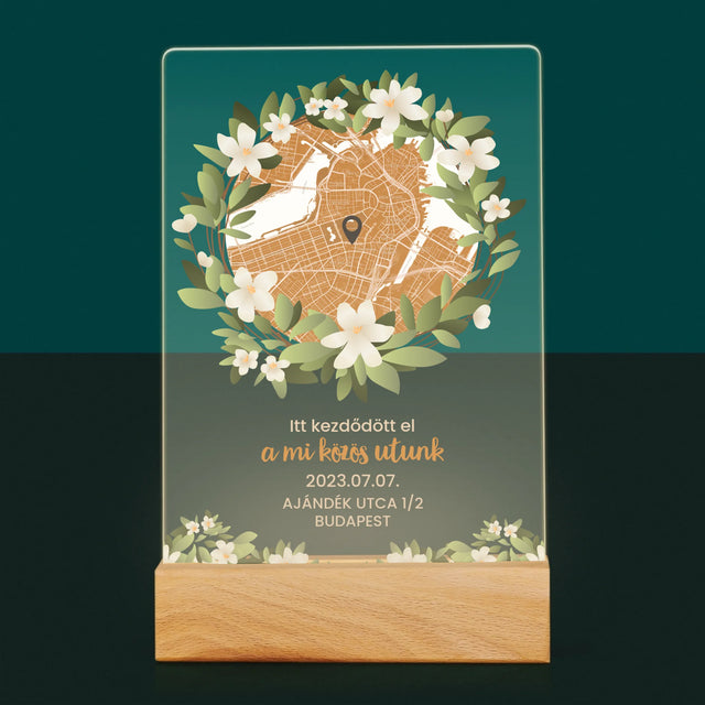 Városi Térkép: Várostérkép: Egy Közös Út Kezdete - Akrilüvegre Nyomtatott Kép