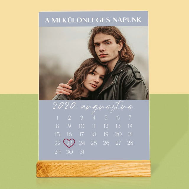 Fotó És Felirat: A Mi Különleges Napunk - Akrilüvegre Nyomtatott Kép