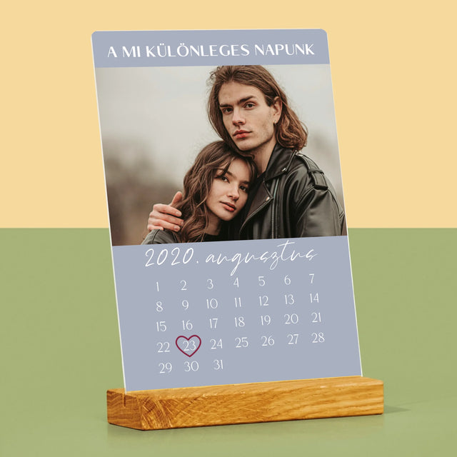 Fotó És Felirat: A Mi Különleges Napunk - Akrilüvegre Nyomtatott Kép