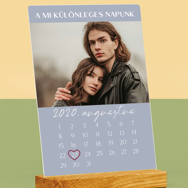 Fotó És Felirat: A Mi Különleges Napunk - Akrilüvegre Nyomtatott Kép