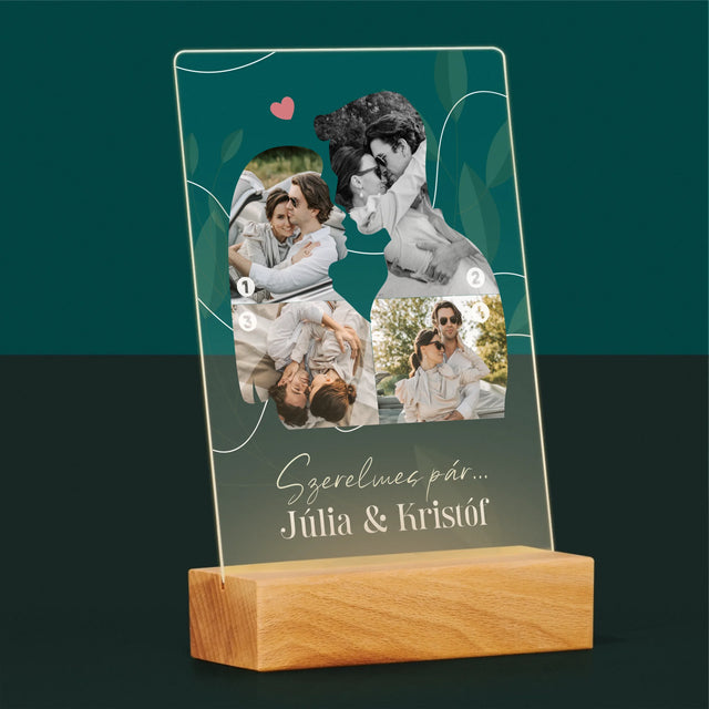 Alakzat Fotókból: Szerelmes Pár - Akrilüvegre Nyomtatott Kép