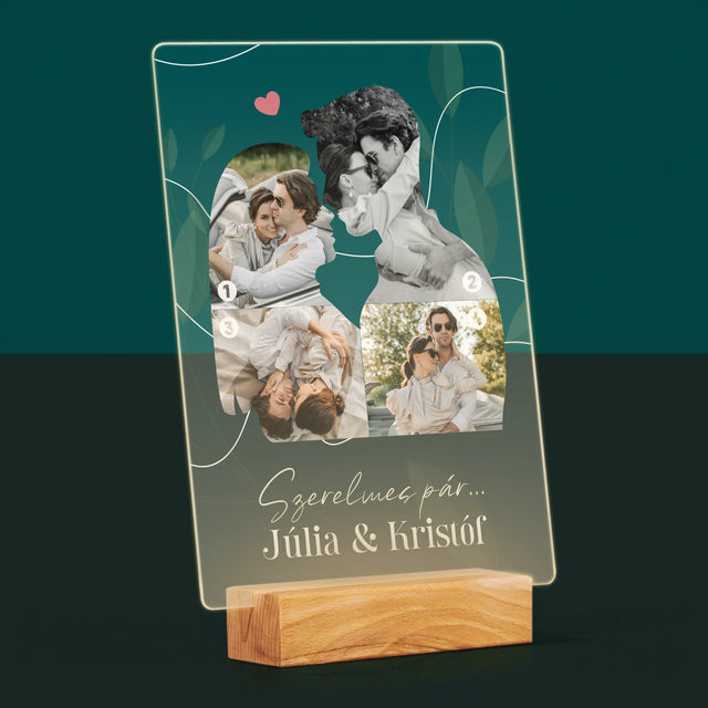 Alakzat Fotókból: Szerelmes Pár - Akrilüvegre Nyomtatott Kép