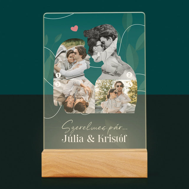 Alakzat Fotókból: Szerelmes Pár - Akrilüvegre Nyomtatott Kép