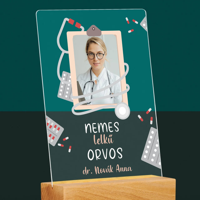 Fotó És Felirat: Nemes Lelkű Orvos - Akrilüvegre Nyomtatott Kép