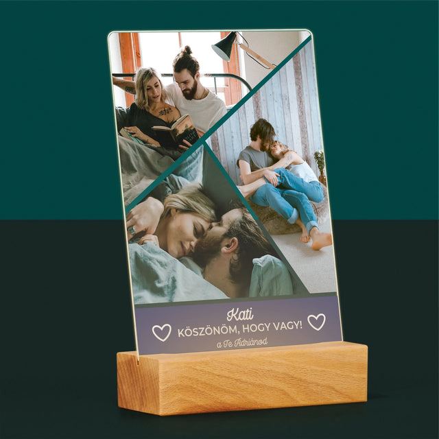 Fotókollázs: Köszönöm, Hogy Vagy - Akrilüvegre Nyomtatott Kép